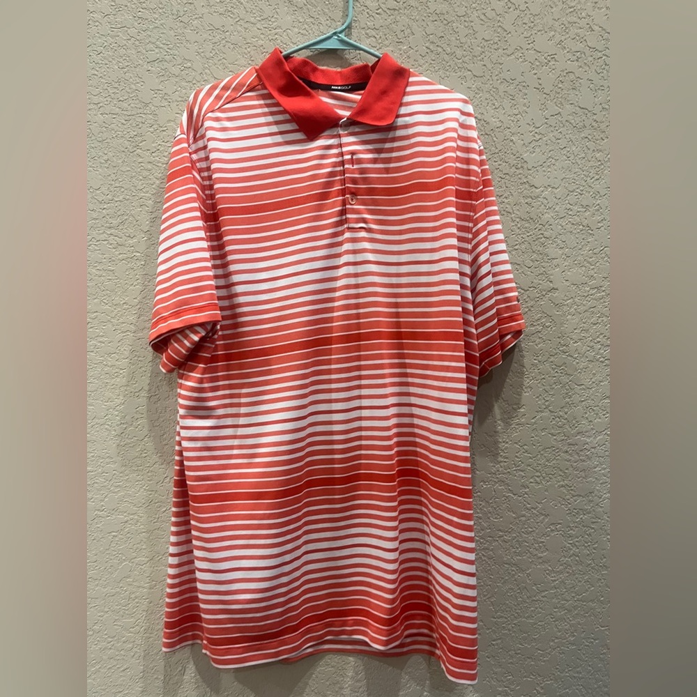 Mens Nike golf red white